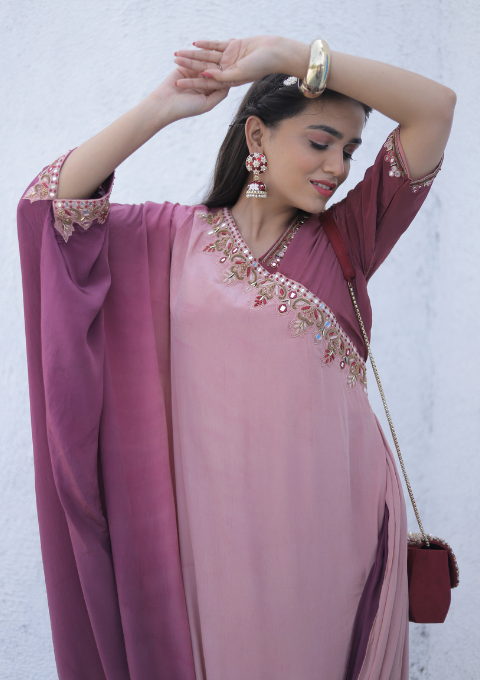 kaftan one side sleeves