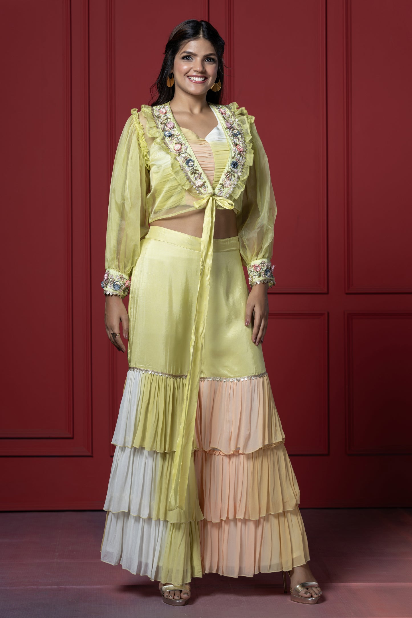 Colorful Sharara Set