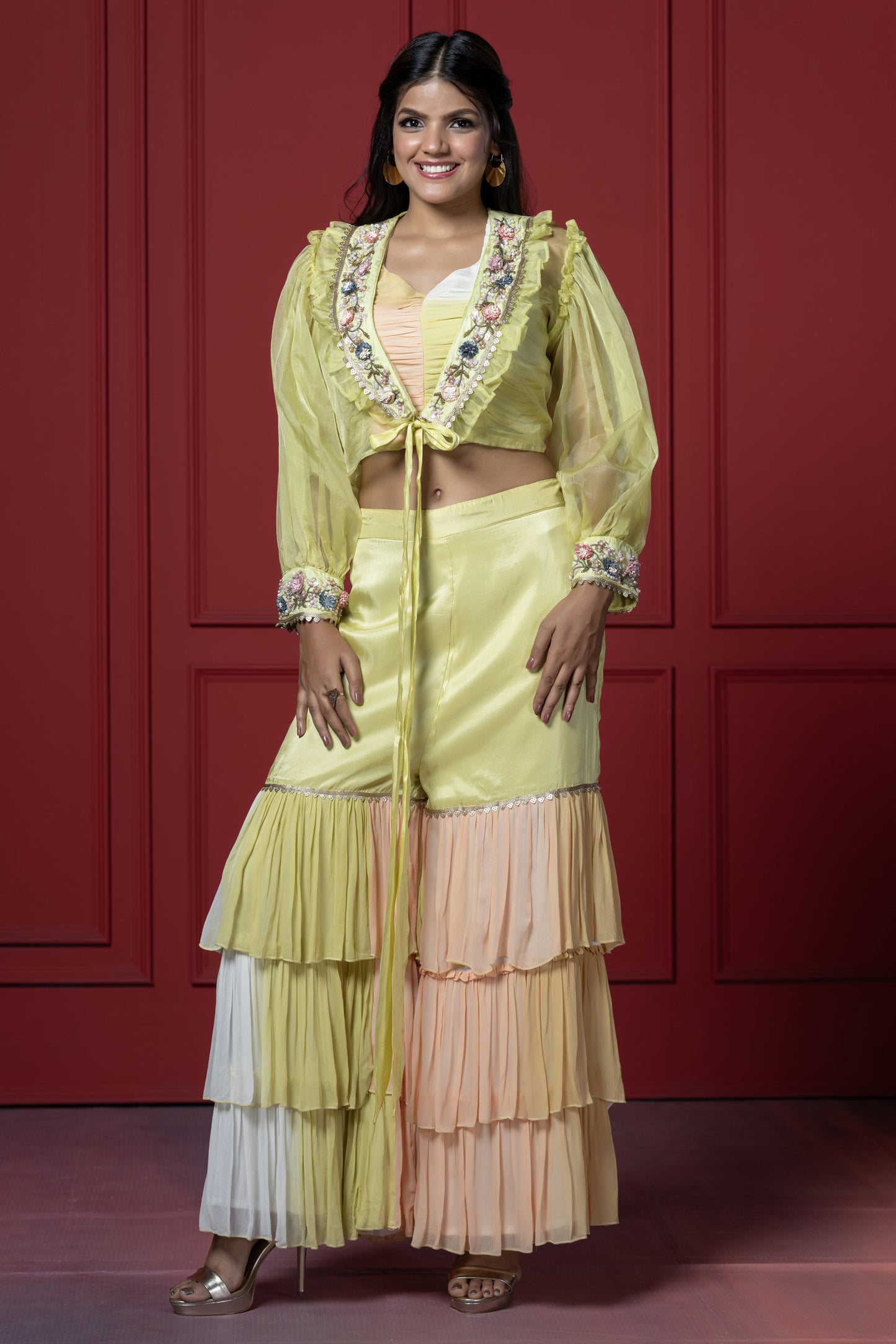 Colorful Sharara Set