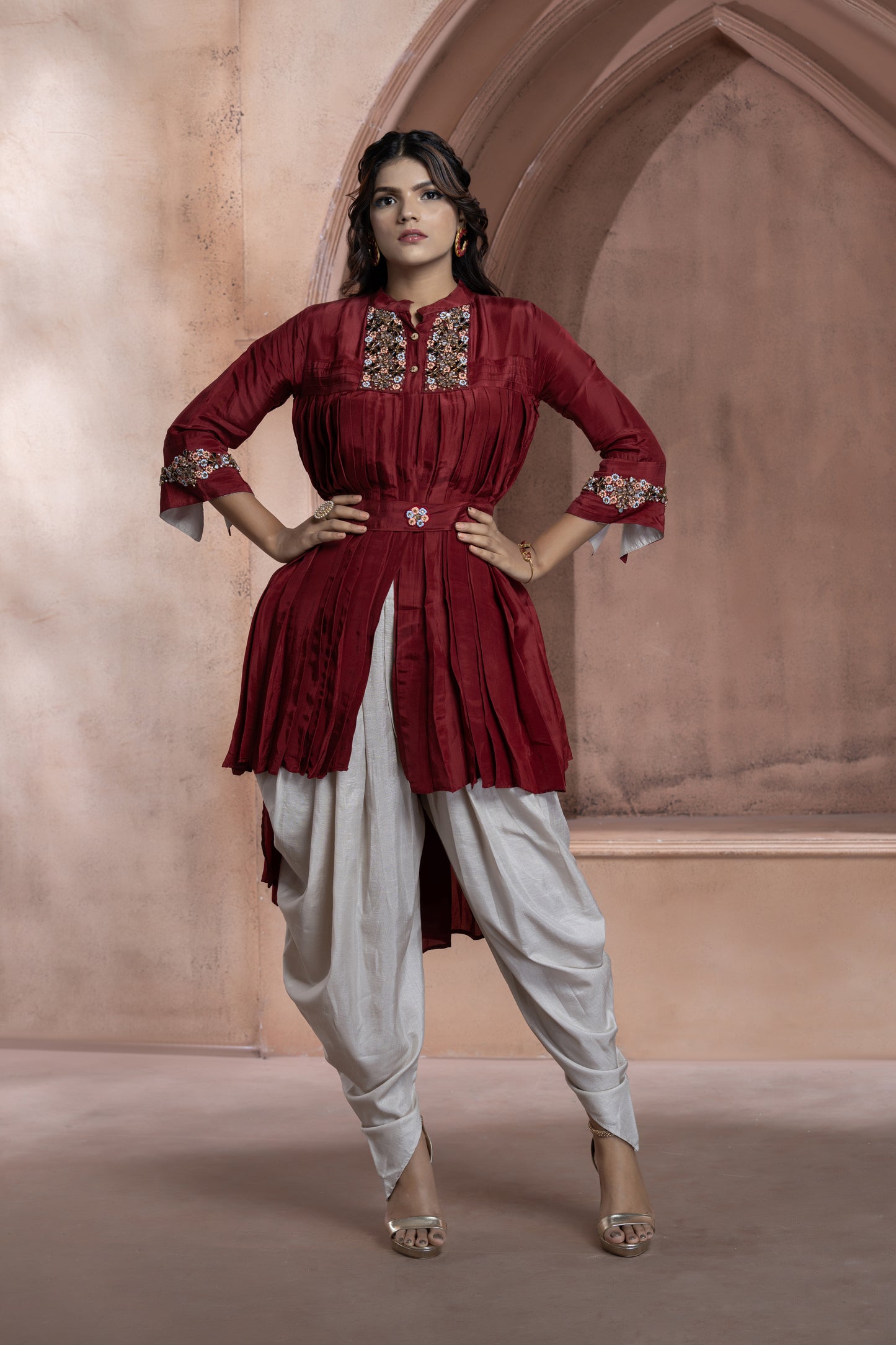 Indowestern Dhoti Set