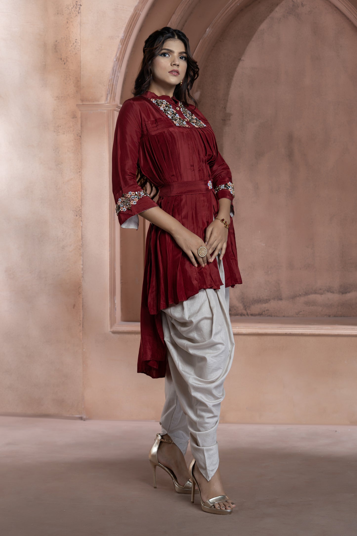 Indowestern Dhoti Set