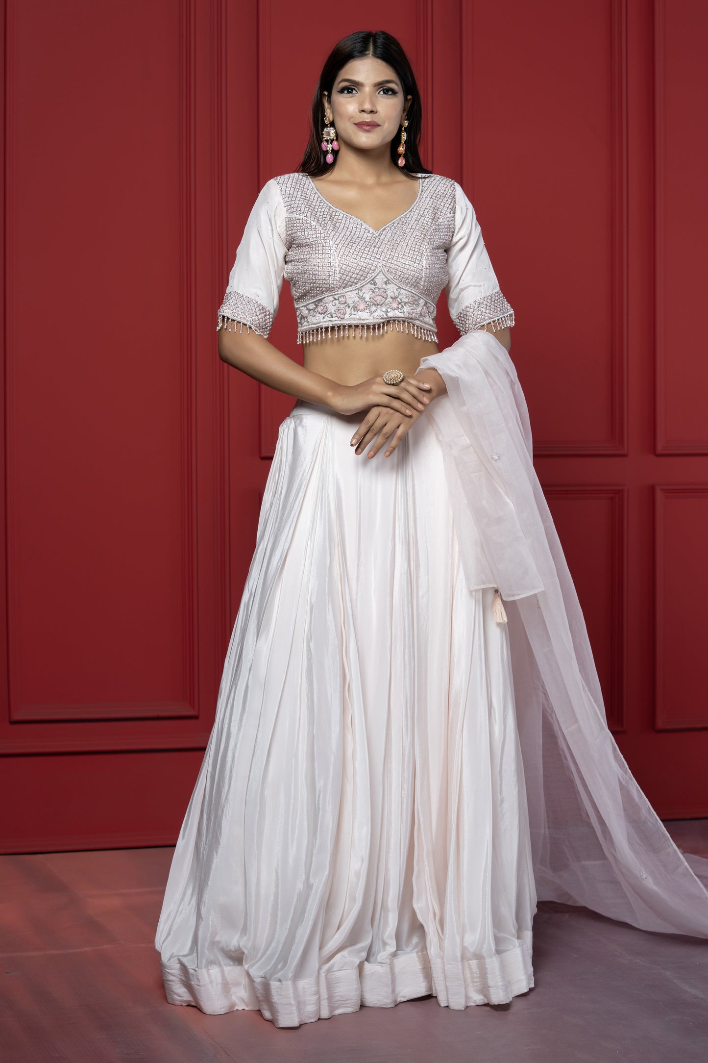 Baby Pink Lehenga Set