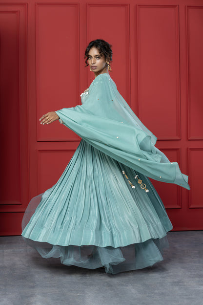 Sea Green Lehenga Set