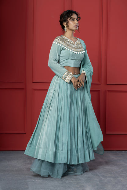 Sea Green Lehenga Set