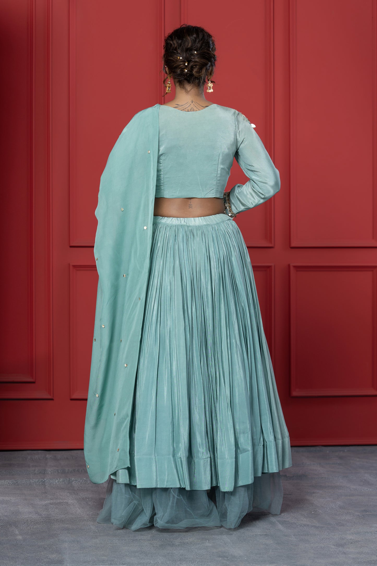 Sea Green Lehenga Set